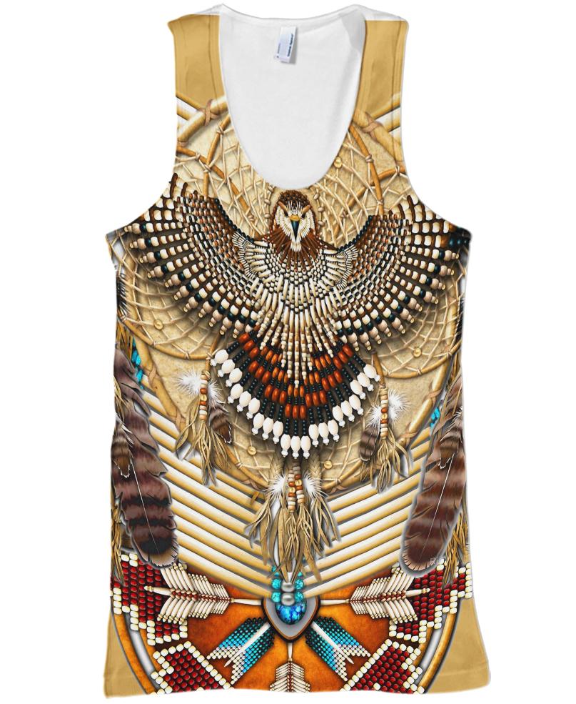 Native American Yellow Eagle Motif
