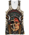 Native American Half-Face Indian Chief