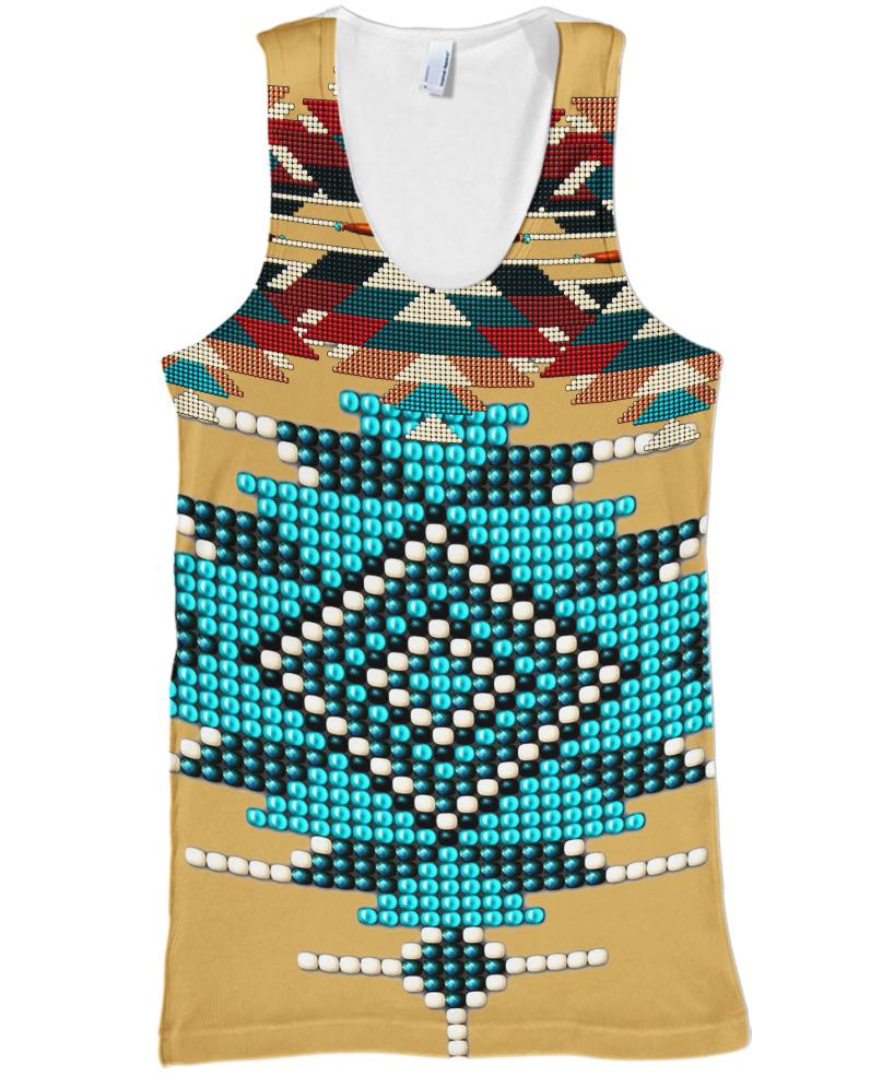 Native American Blue Focus Pattern