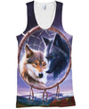Native American Wolves Couple Dreamer