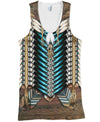 Native American Pattern Blue