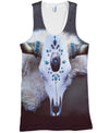 Native American Skull Blue Stone