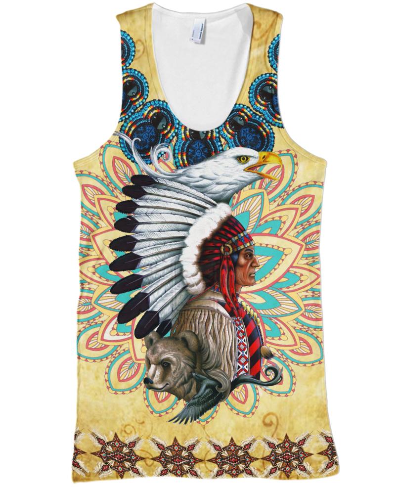 Native American Indian Wolf Eagle
