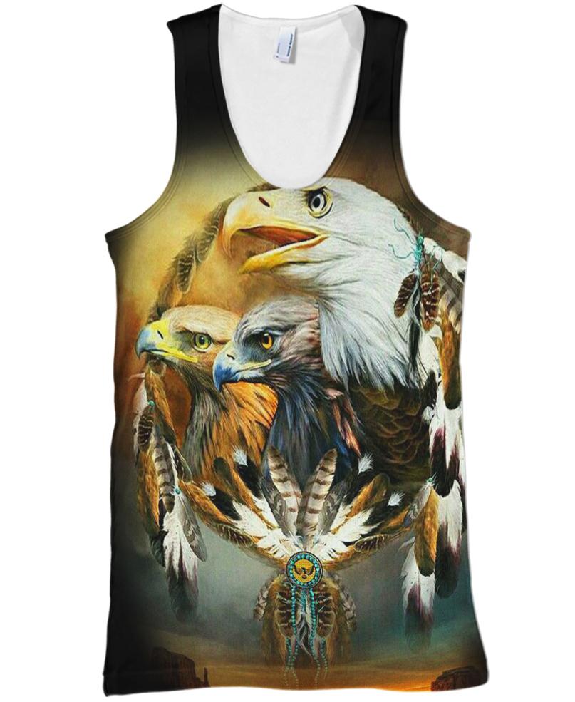 Native American Three Eagles
