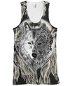 Native American Wolf Black And White