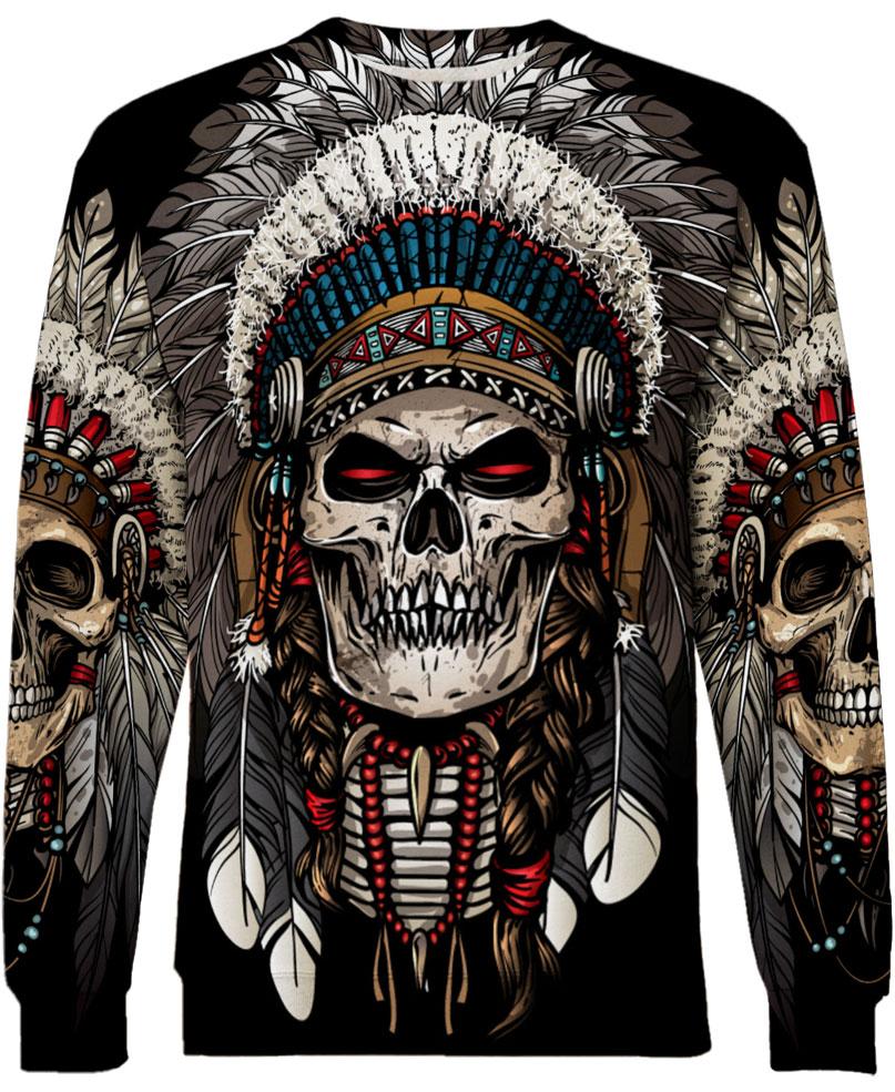 Native American Skull Feathers