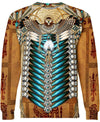 Native American Pattern Eagle Brown