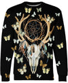 Native American Deer Skull Butterfly