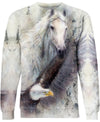 Native American White Horse &amp; Eagle