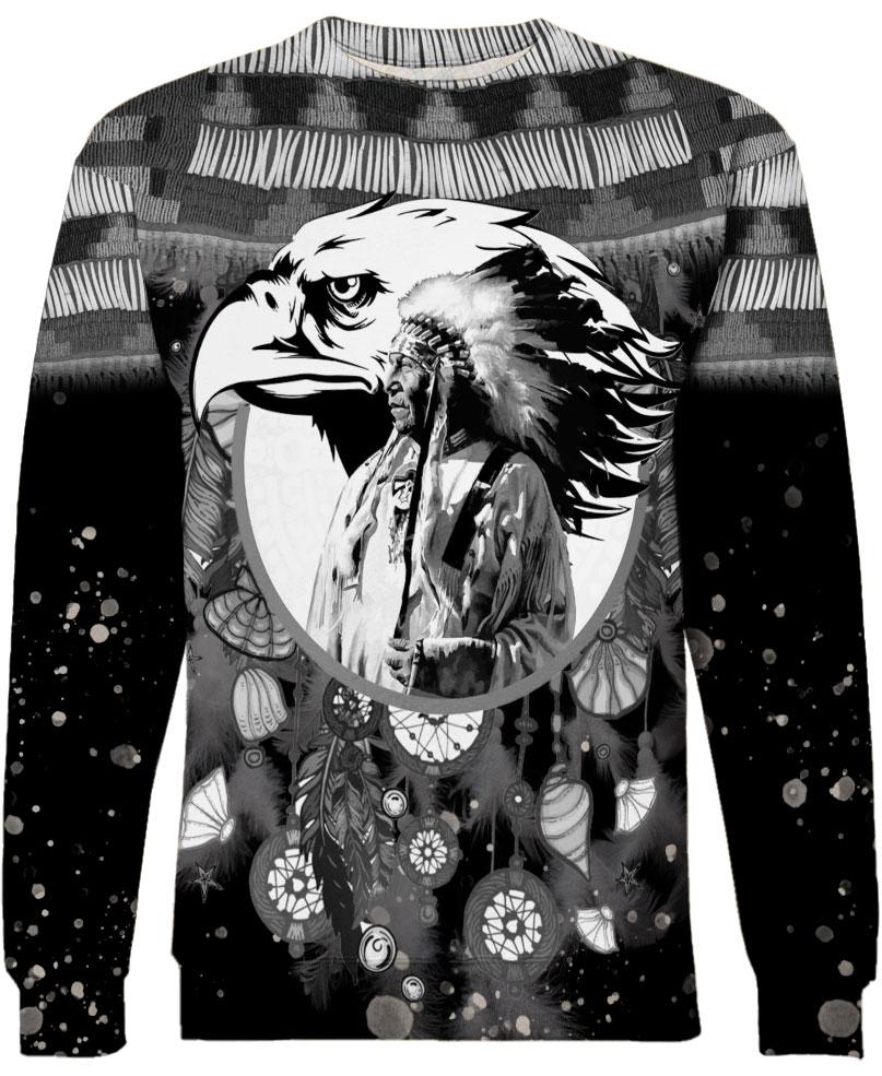 Native American Indian Chief & Eagle