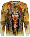 Native American Indian Chief With Tiger Hat