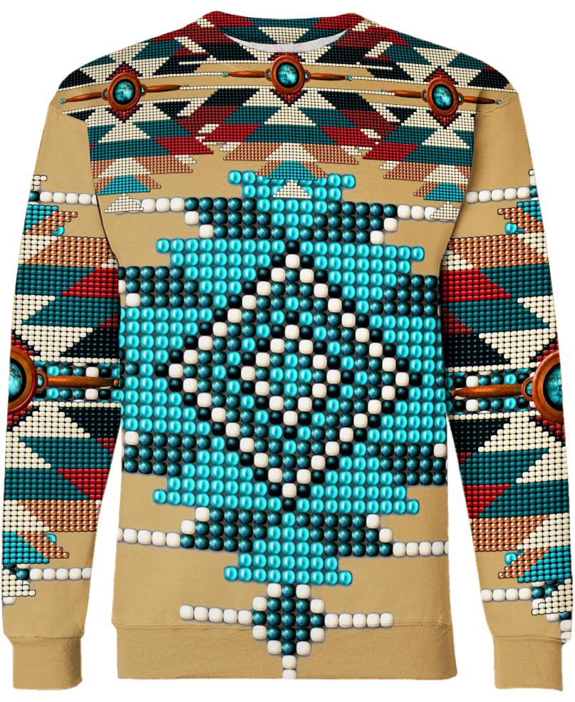 Native American Blue Focus Pattern