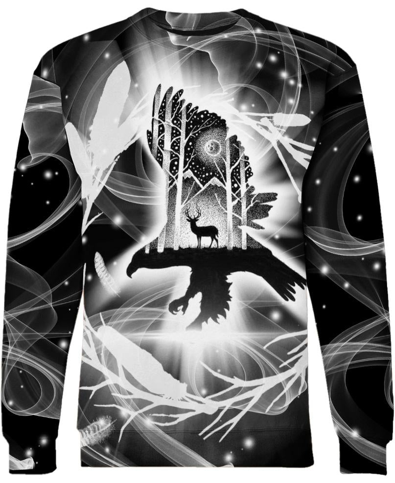 Native American Deer On Eagle
