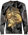 Native American Gold Indian Chief &amp; Eagle