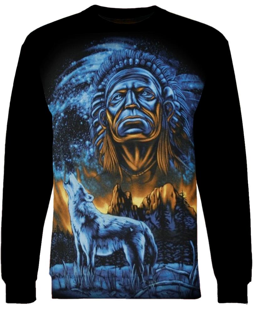 Native American Blue Wolf Leader