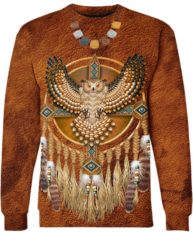 Native American Brown Single Owl