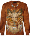 Native American Brown Single Owl