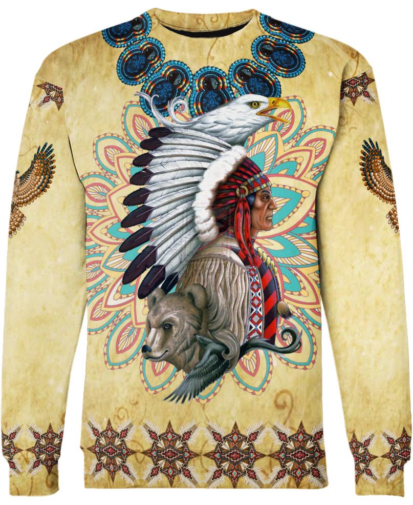 Native American Indian Wolf Eagle