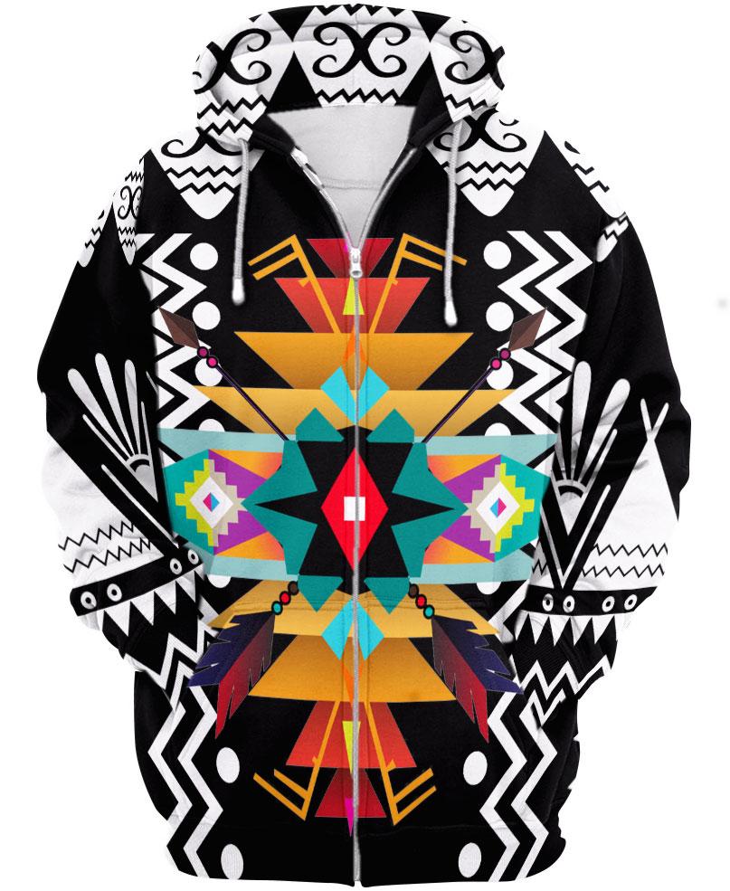 Native American Multi-color Symmetrical