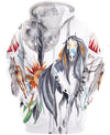 Native American White Horse