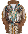 Native American Blue Skull Pattern