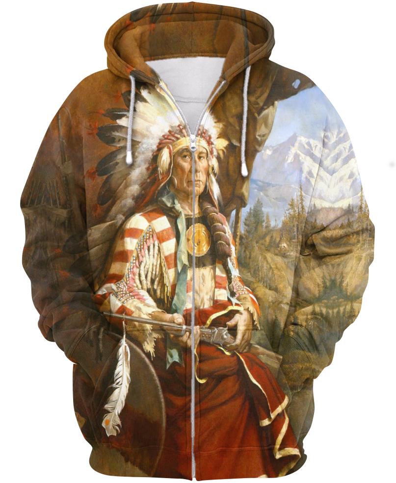 Native American Prairie Indian Chief