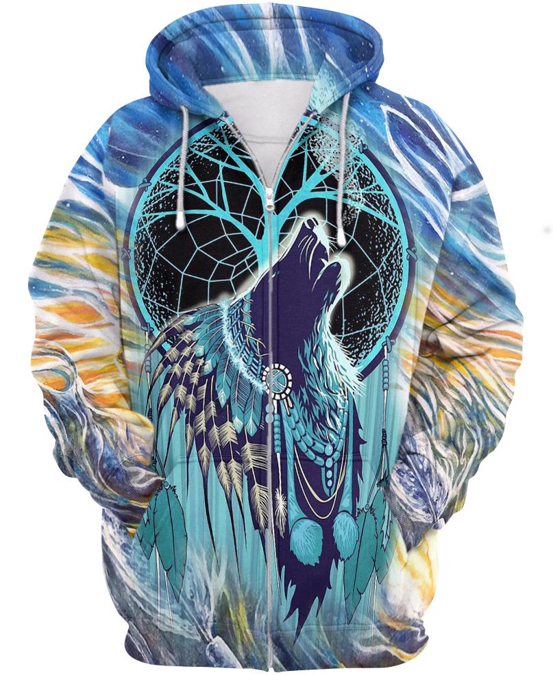 Native American Blue Wolf Dream