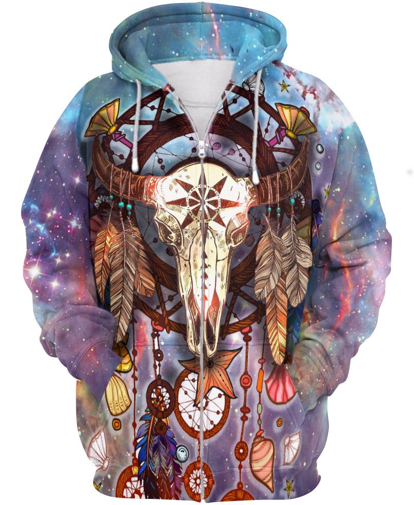 Native American Galaxy Skull