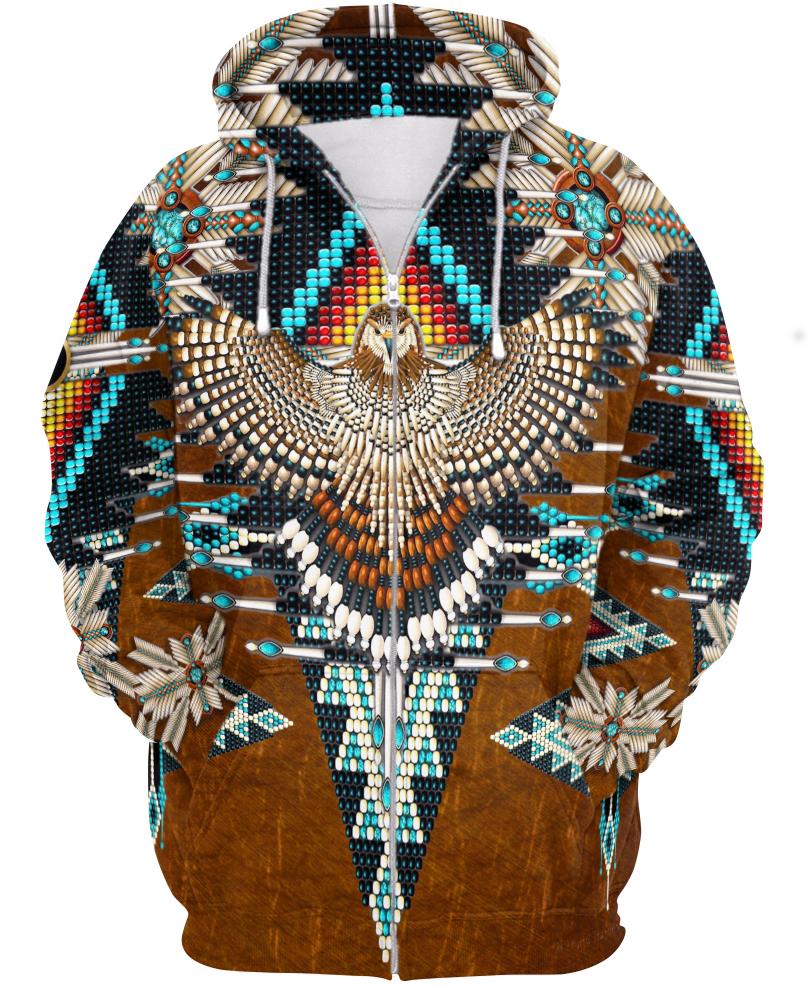Native American Brown Eagle Pattern