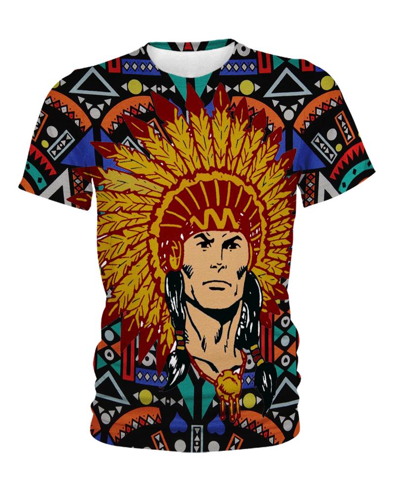 Native American Chief Colourful