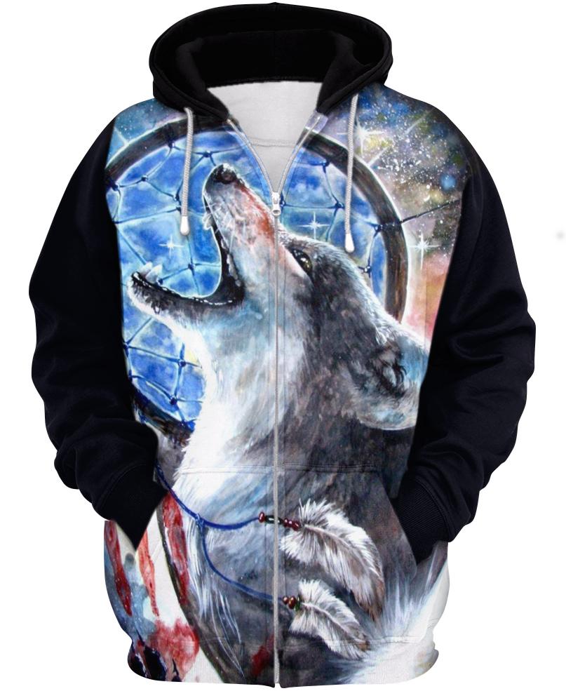 Native American Black Wolf Dream