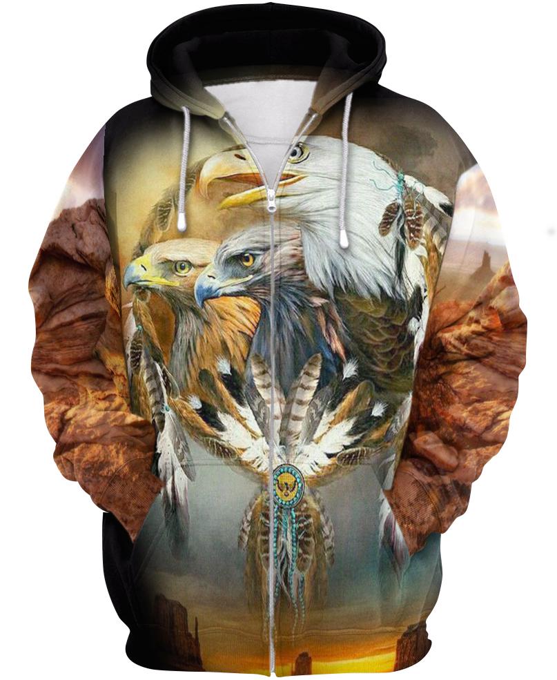 Native American Three Eagles