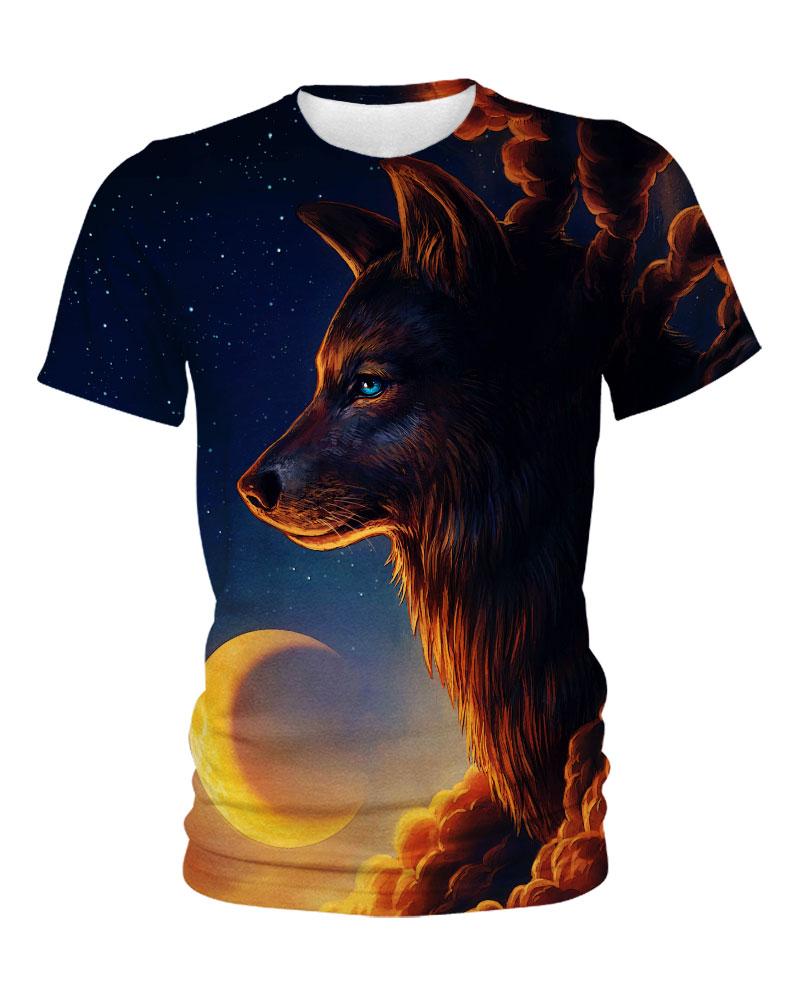 Native American Wolf Middle-night