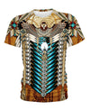 Native American Pattern Eagle Brown