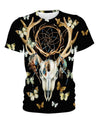 Native American Deer Skull Butterfly