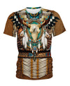 Native American Blue Skull Pattern