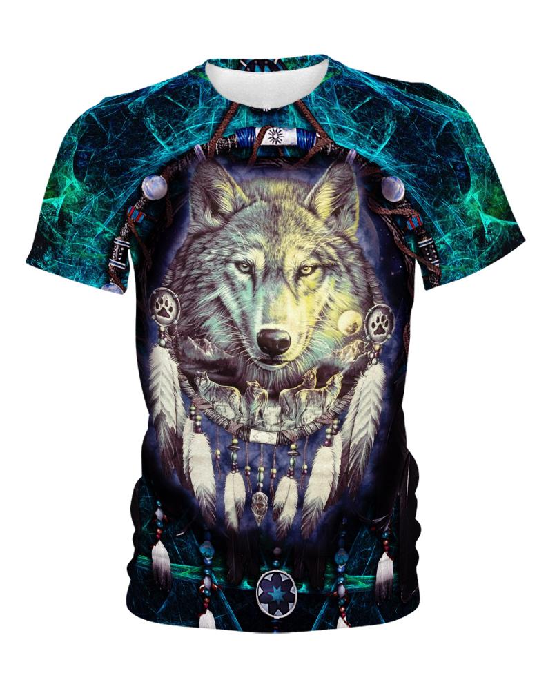 Native American Blue Wolf Head