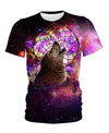 Native American Galaxy Purple Wolf Dream