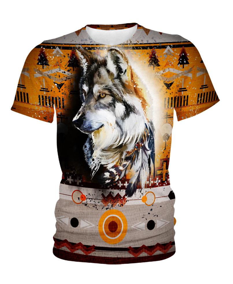 Native American Single Wolf