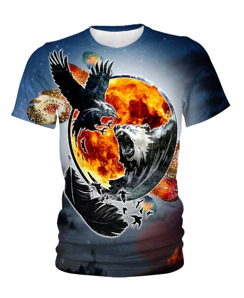 Native American Wolf & Eagle