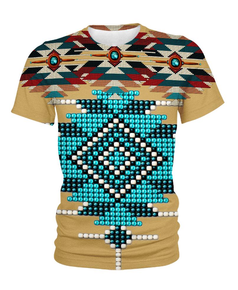Native American Blue Focus Pattern