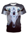 Native American Skull Blue Stone