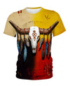 Native American Skull Colourful