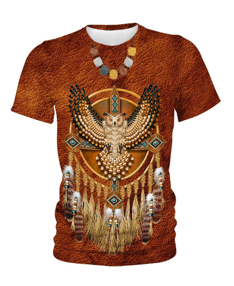 Native American Brown Single Owl