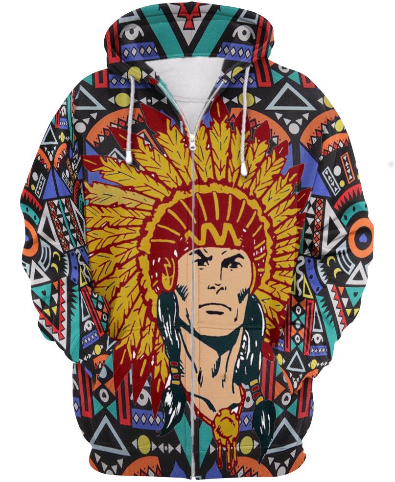 Native American Chief Colourful