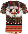 Native American Buffalo Skull Feathers