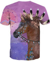 Native American Horse Egale And The Sun
