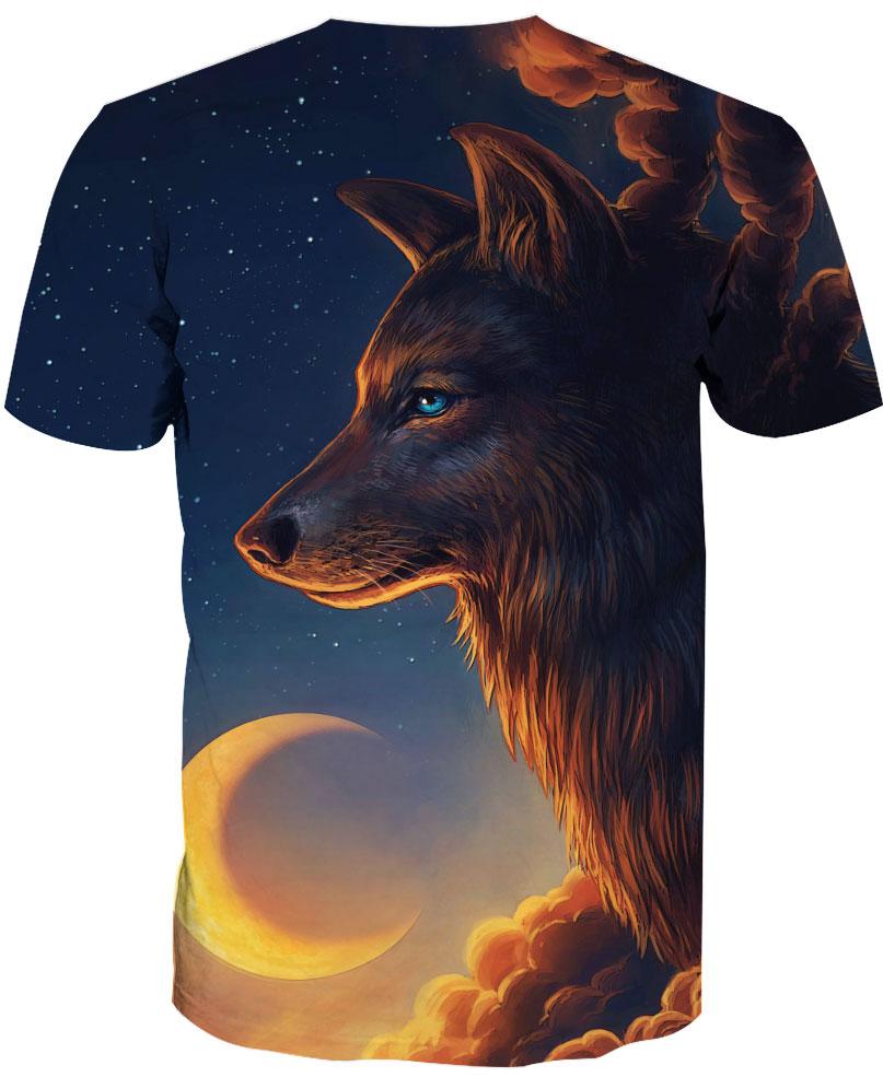 Native American Wolf Middle-night