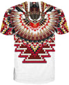 Native American White Red Pattern