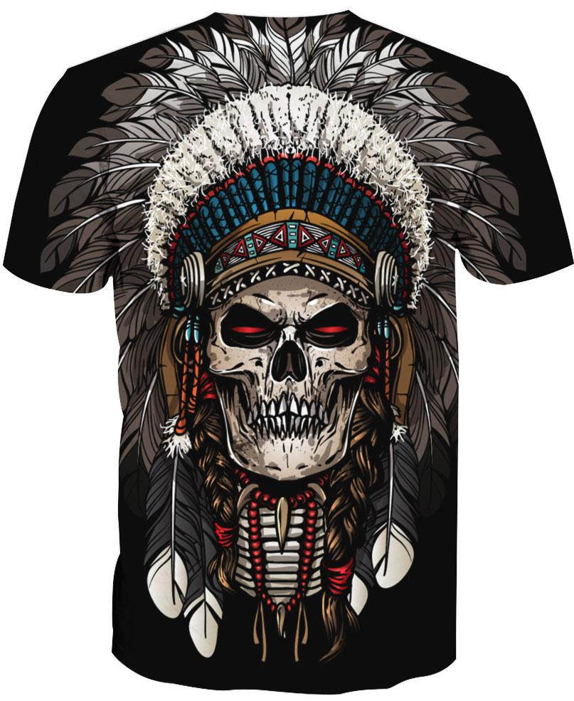 Native American Skull Feathers